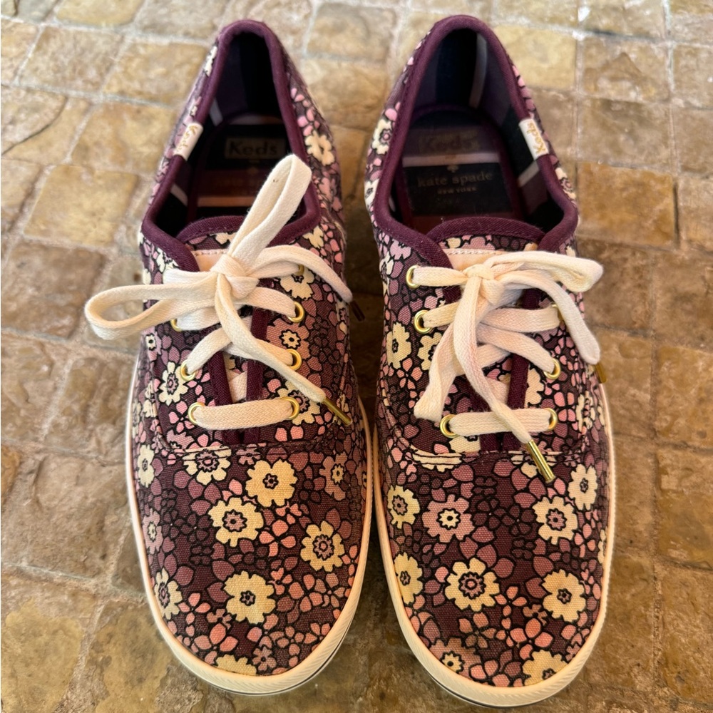 Kate spade floral keds